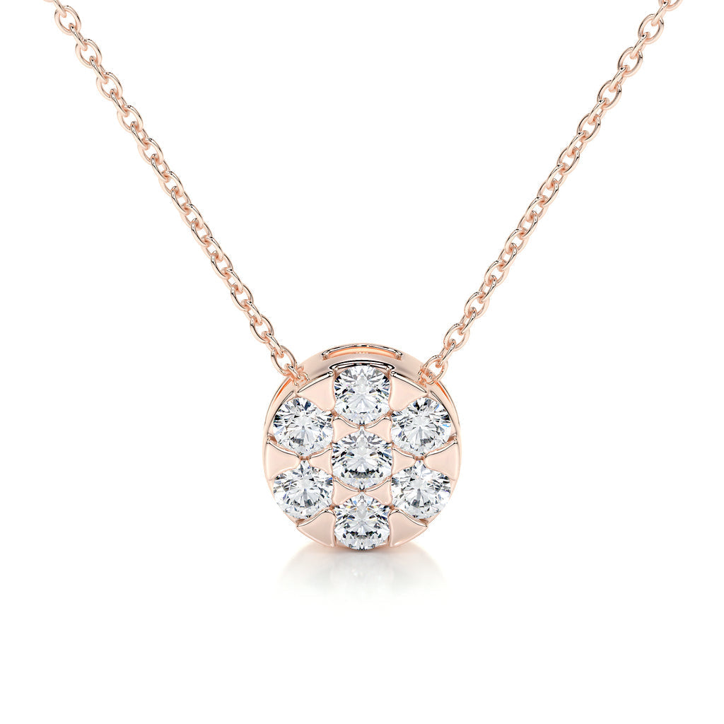 0.50 TCW Round Lab Grown Diamond Necklace