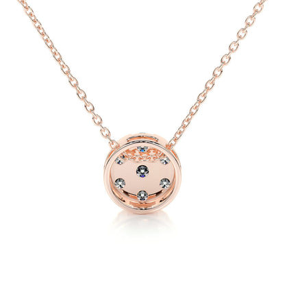 0.50 TCW Round Lab Grown Diamond Necklace 12