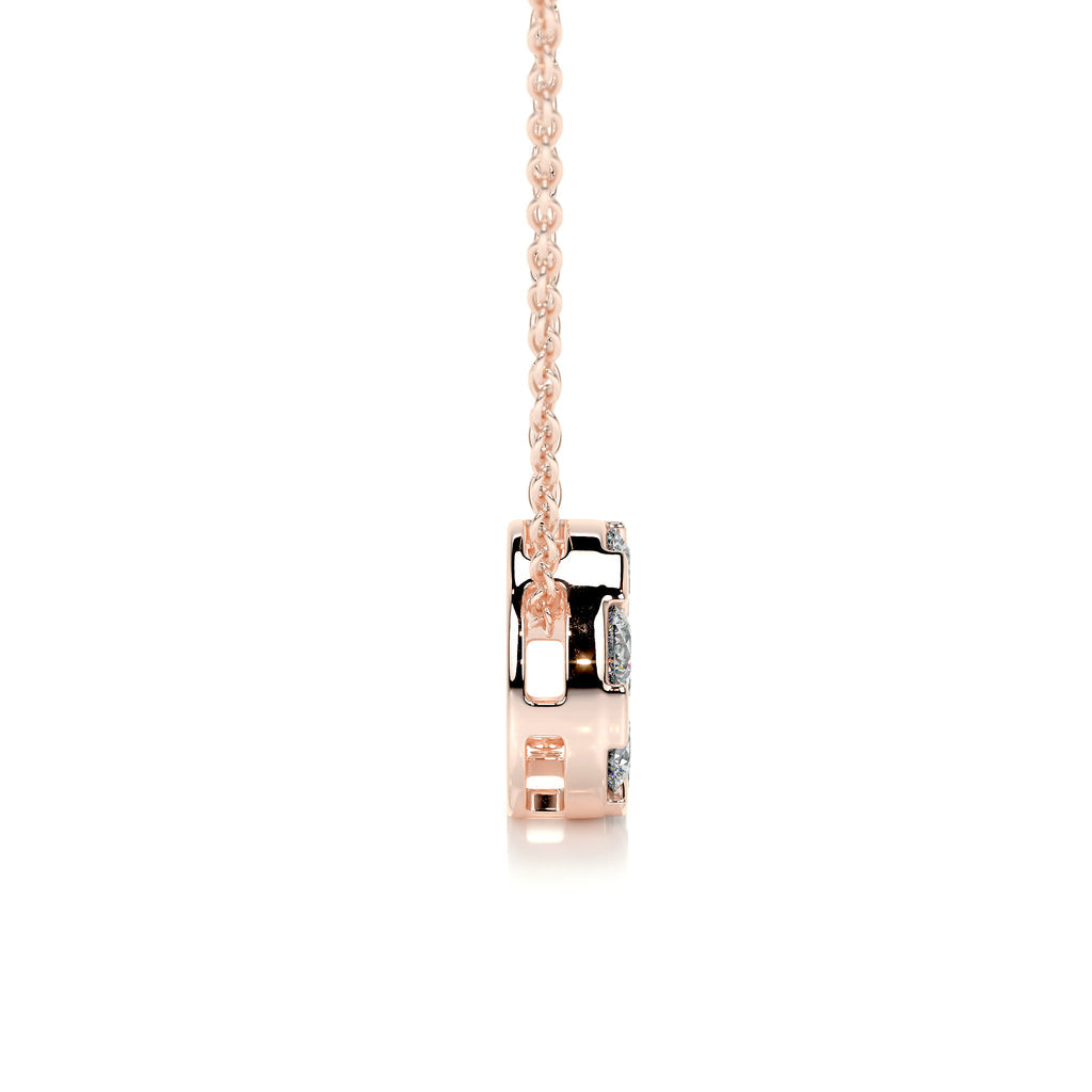 0.50 TCW Round Lab Grown Diamond Necklace 11