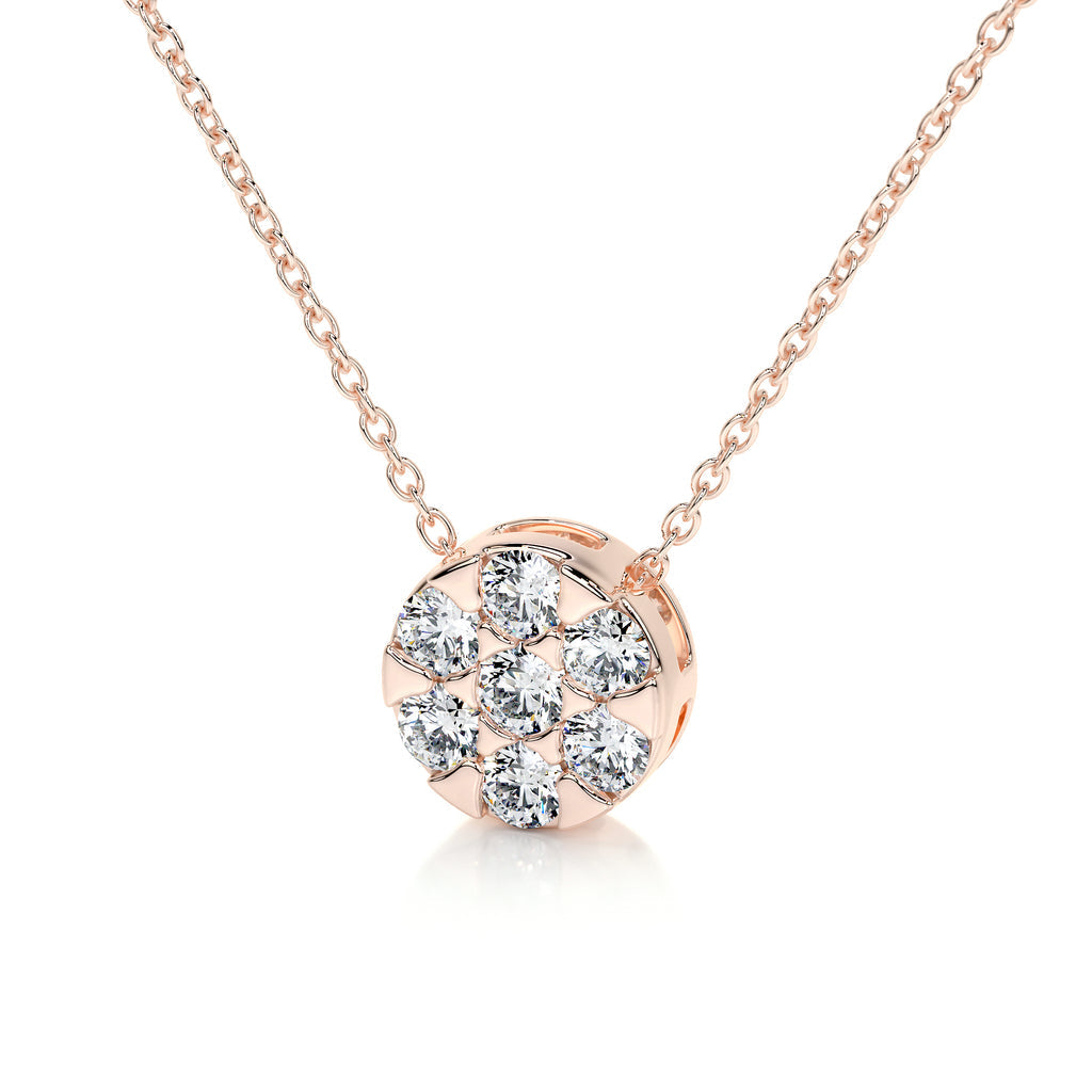 0.50 TCW Round Lab Grown Diamond Necklace 10