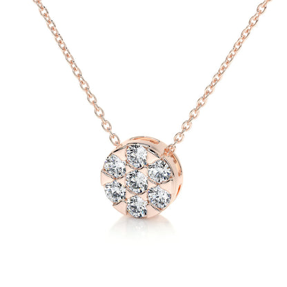 0.50 TCW Round Lab Grown Diamond Necklace 10
