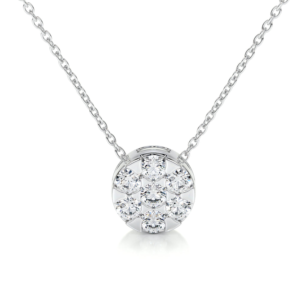 0.50 TCW Round Lab Grown Diamond Necklace