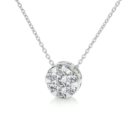 0.50 TCW Round Lab Grown Diamond Necklace 6