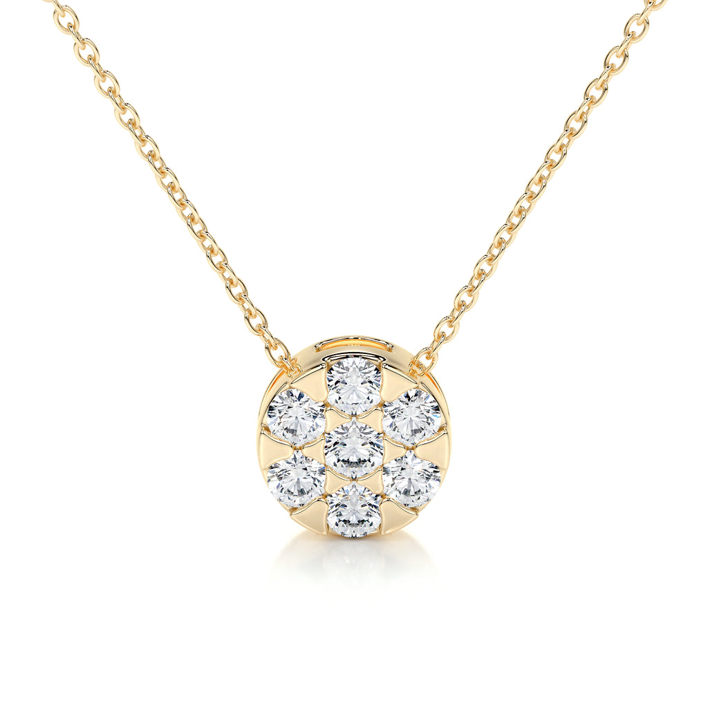 0.50 TCW Round Lab Grown Diamond Necklace 1