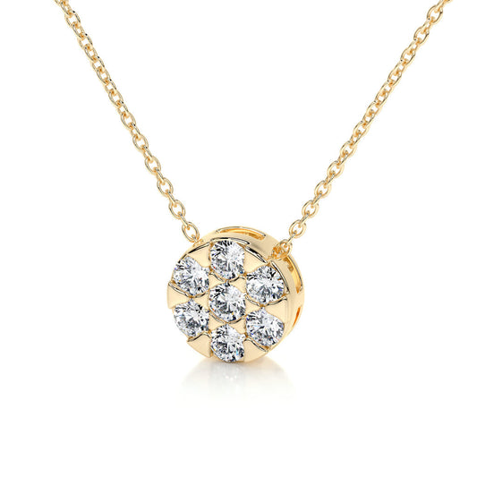 0.50 TCW Round Lab Grown Diamond Necklace