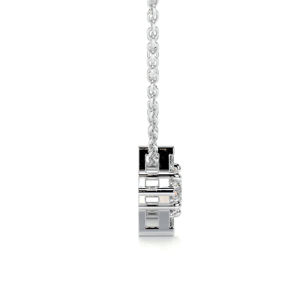 0.25 TCW Round Lab Grown Diamond Star Necklace 7