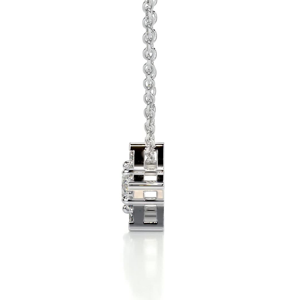 0.25 TCW Round Lab Grown Diamond Star Necklace 8