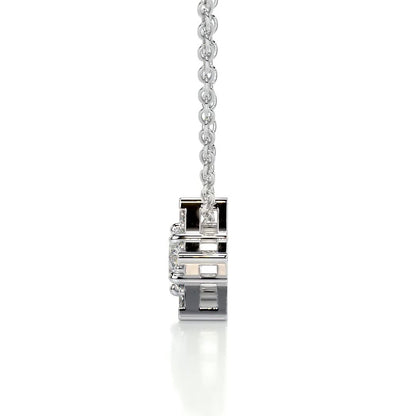 0.25 TCW Round Lab Grown Diamond Star Necklace 8