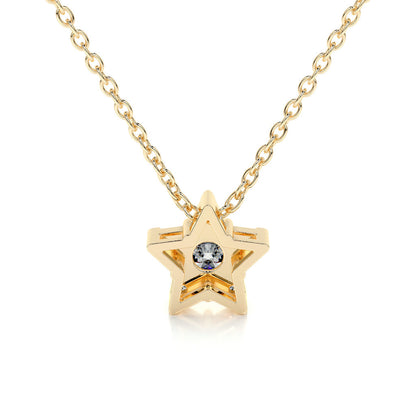 0.25 TCW Round Lab Grown Diamond Star Necklace 3