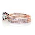 Load image into Gallery viewer, 1.0 CT Round Lab-Grown Diamond Pave Bridal Set - Exquisite Elegance
