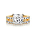 Load image into Gallery viewer, Radiant 2.0 CT Princess Cut Lab Grown Diamond Bridal Set
