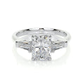 Load image into Gallery viewer, 1.50 CT Radiant Cut Lab Grown Diamond Three-Stone Engagement Ring
