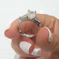 Load image into Gallery viewer, 1.50 CT Radiant Cut Lab Grown Diamond Three-Stone Engagement Ring
