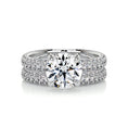 Load image into Gallery viewer, 2.0 CT Round Lab Grown Diamond Solitaire Bridal Set
