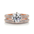 Load image into Gallery viewer, 2.0 CT Round Lab Grown Diamond Sparkling Eternity Bridal Set 7
