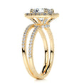 Load image into Gallery viewer, 2.0 CT Round Lab Grown Diamond Halo Elegance Bridal Set
