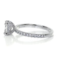 Load image into Gallery viewer, 1.05 CT Radiant Cut Hidden Halo Lab Grown Diamond Engagement Ring
