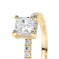 Load image into Gallery viewer, 1.05 CT Radiant Cut Hidden Halo Lab Grown Diamond Engagement Ring
