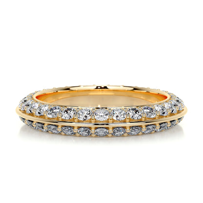 0.5 CT Round Full Eternity CVD EF/VVS Diamond Wedding Band 4