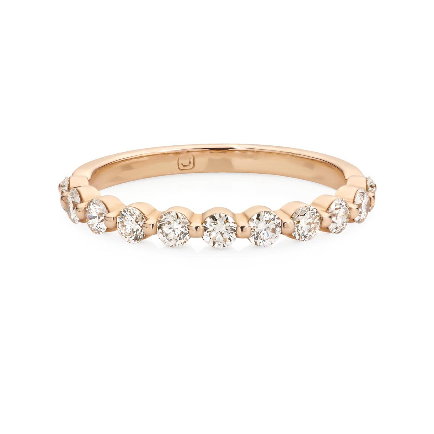 Curved- 0.25 CT Marquise Lab Grown Diamond Wedding Band