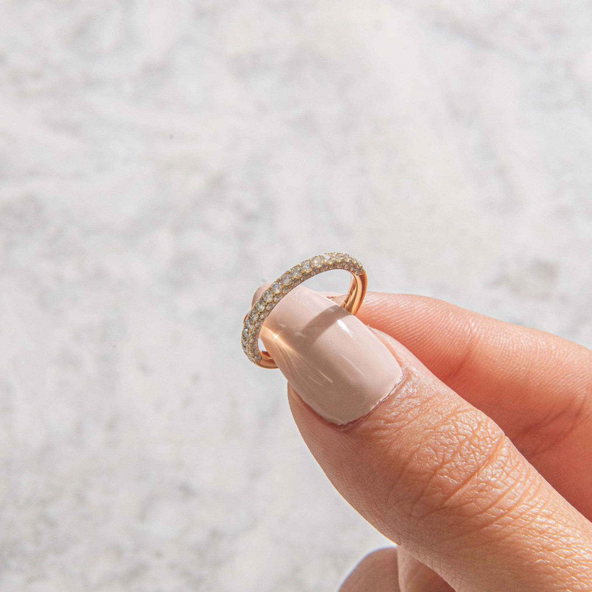 Curved- 0.25 CT Marquise Lab Grown Diamond Wedding Band