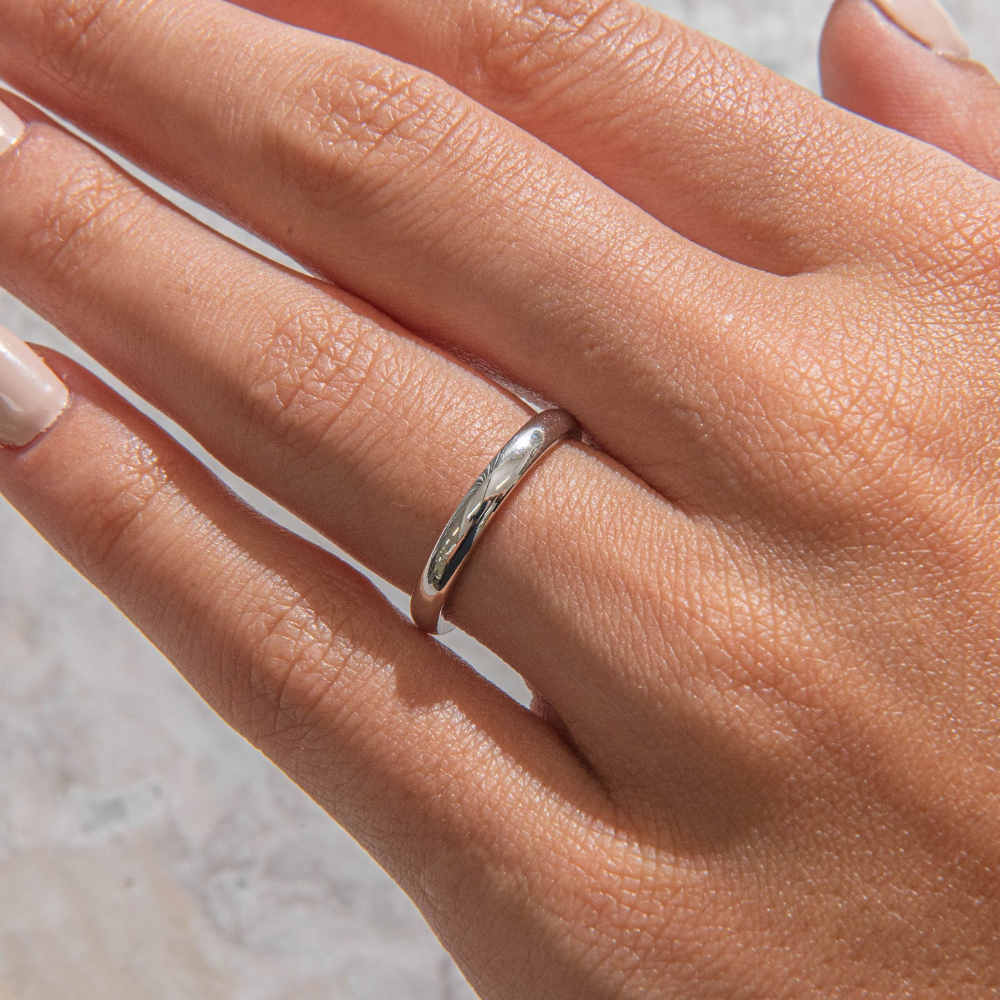 Curved- 0.25 CT Marquise Lab Grown Diamond Wedding Band