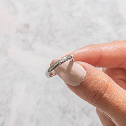 Curved- 0.25 CT Marquise Lab Grown Diamond Wedding Band