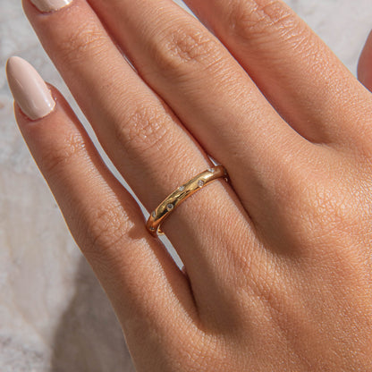 Curved- 0.25 CT Marquise Lab Grown Diamond Wedding Band