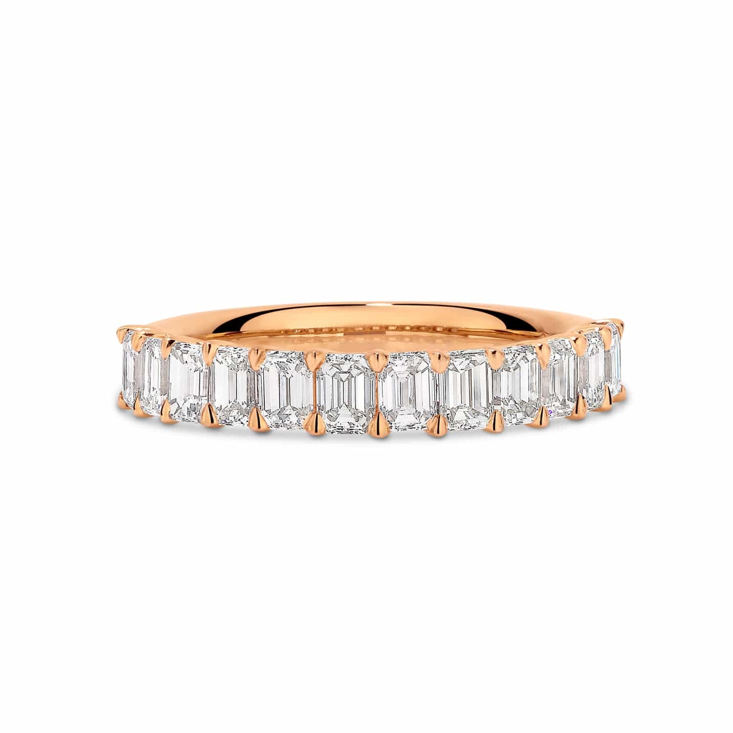 Curved- 0.25 CT Marquise Lab Grown Diamond Wedding Band