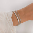 Load image into Gallery viewer, Elegant 0.05 TCW Round Lab-Grown Diamond Link Bracelet
