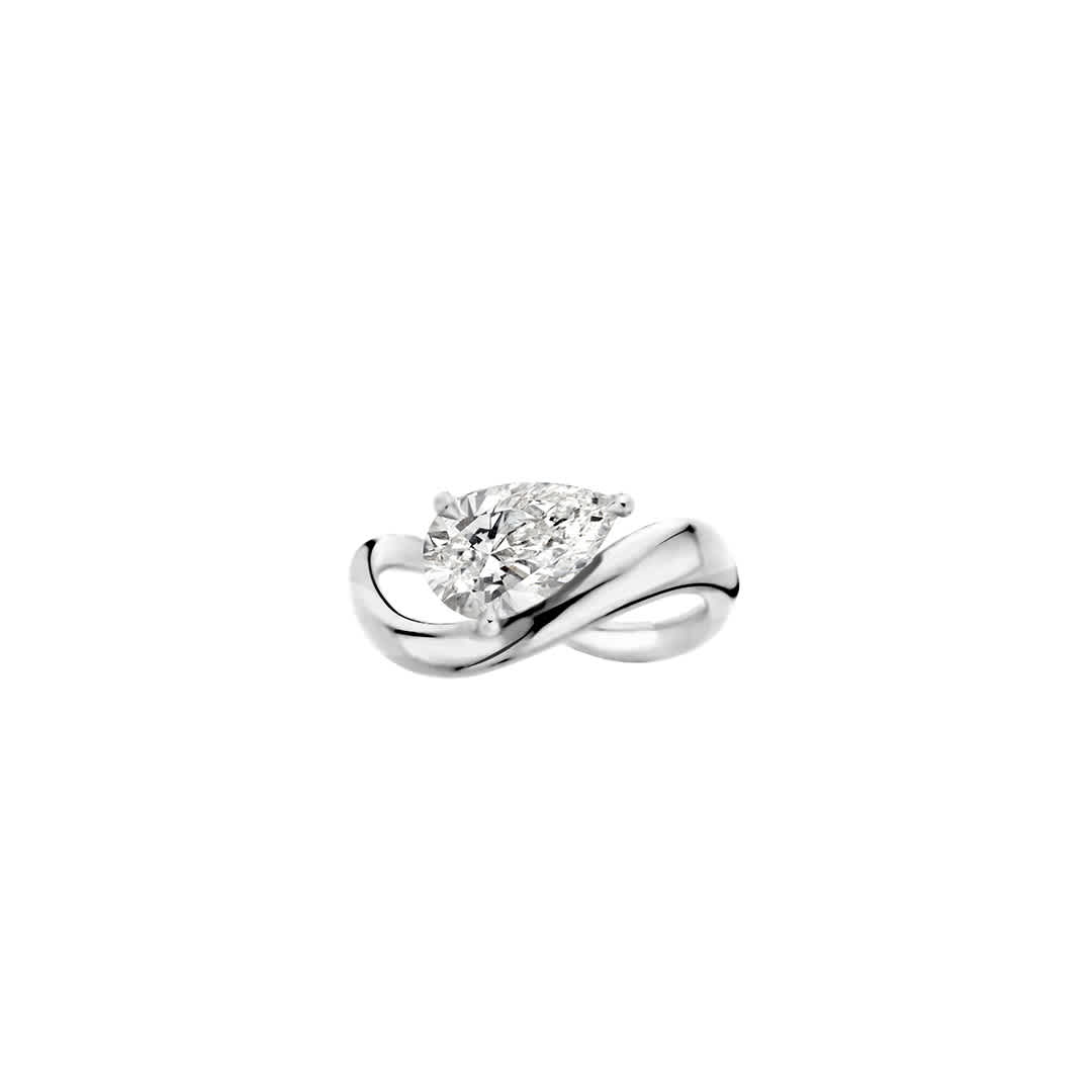 Hidden Halo-1.5 CT Round Lab Grown Diamond Engagement Ring