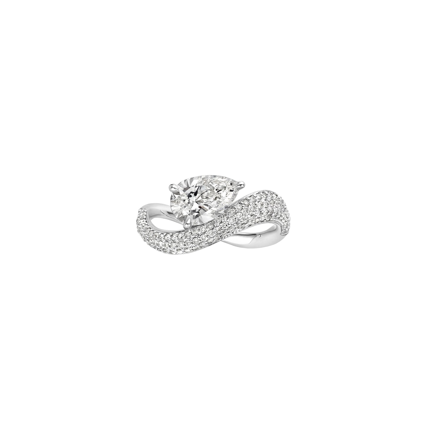 Hidden Halo-1.5 CT Round Lab Grown Diamond Engagement Ring