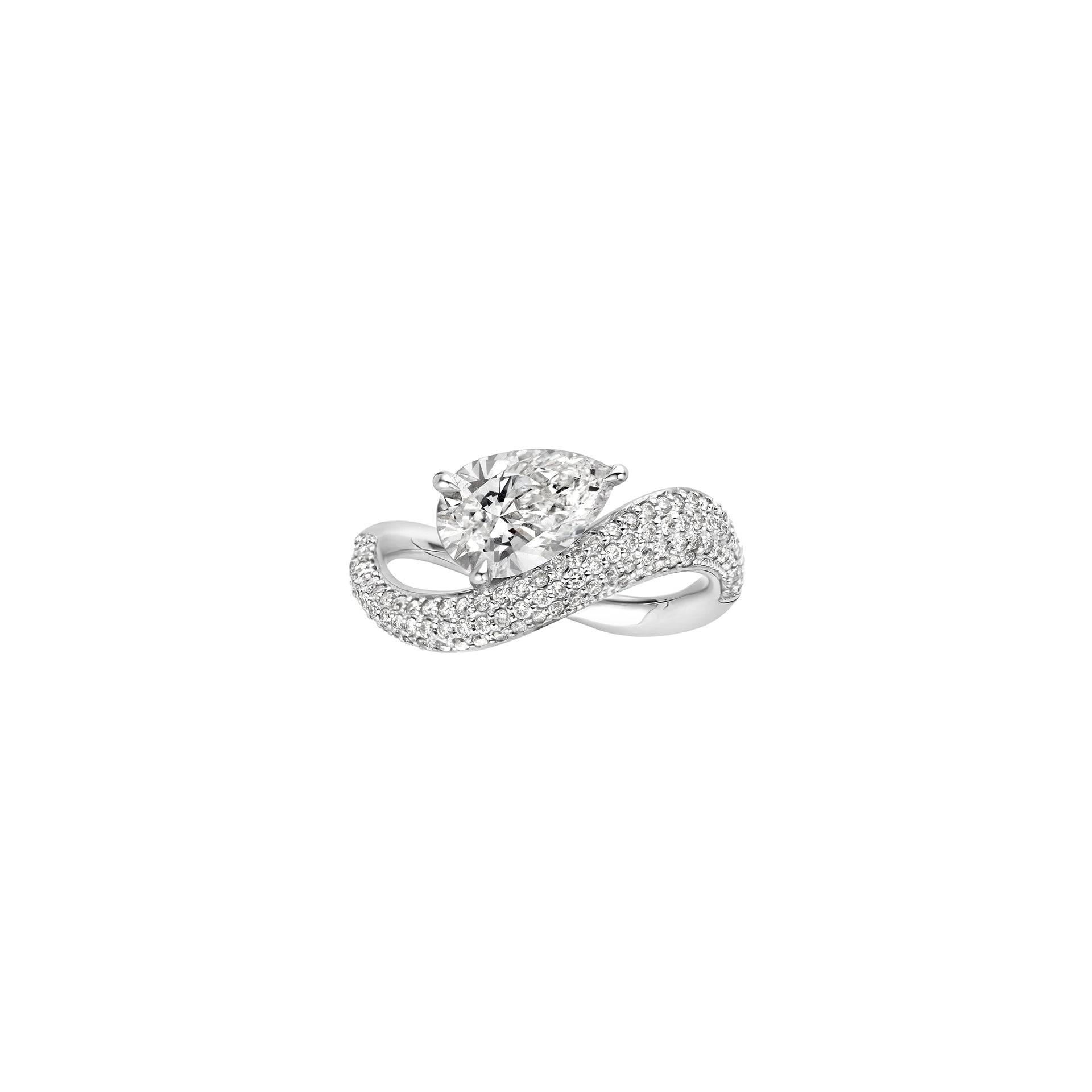 Hidden Halo-1.5 CT Round Lab Grown Diamond Engagement Ring