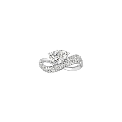 Hidden Halo-1.5 CT Round Lab Grown Diamond Engagement Ring