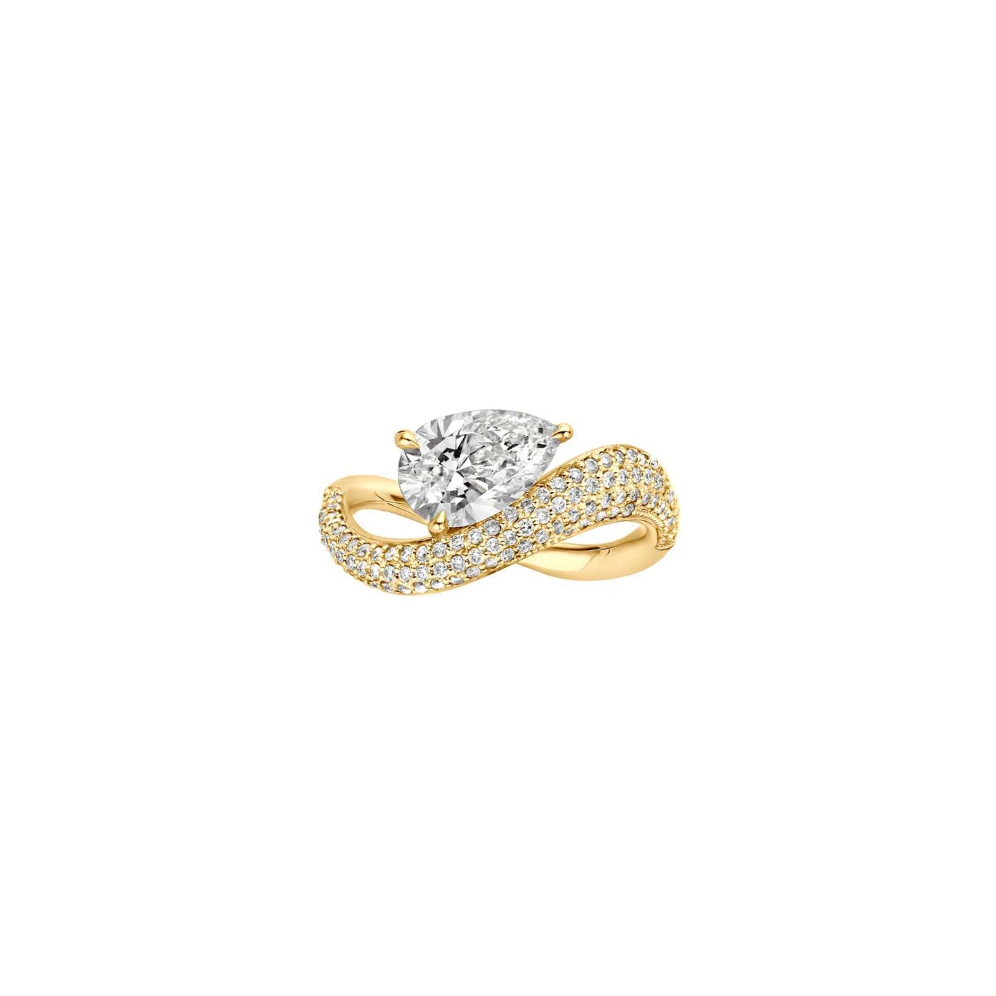 Hidden Halo-1.5 CT Round Lab Grown Diamond Engagement Ring