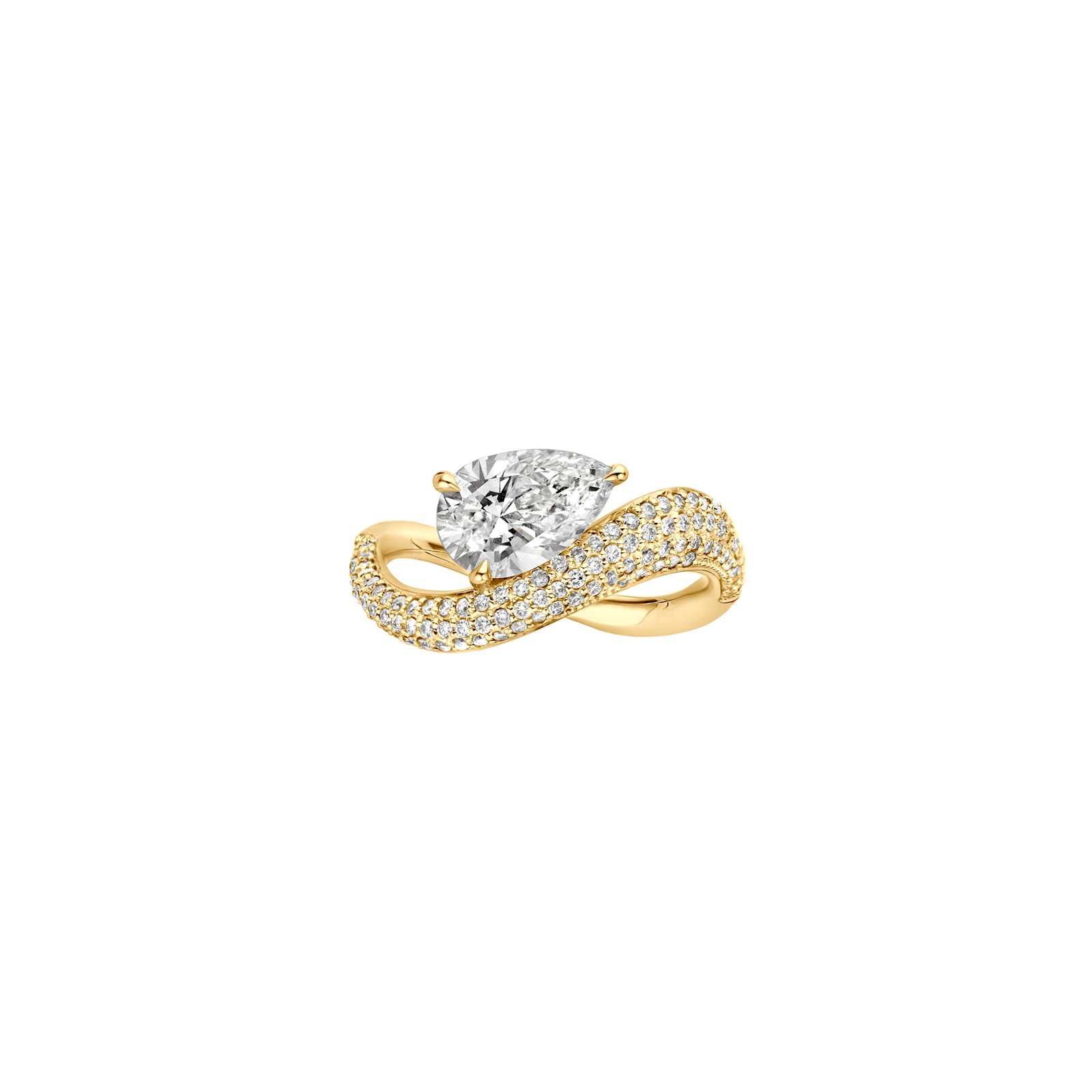 Hidden Halo-1.5 CT Round Lab Grown Diamond Engagement Ring