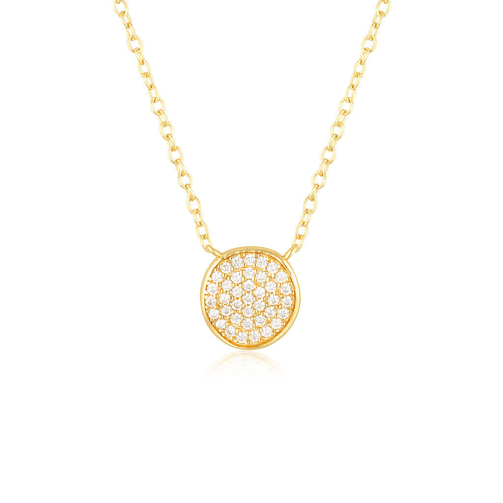 Radiant 0.2 TCW Round Lab-Grown Diamond Circle Necklace