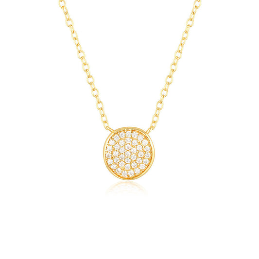 Radiant 0.2 TCW Round Lab-Grown Diamond Circle Necklace