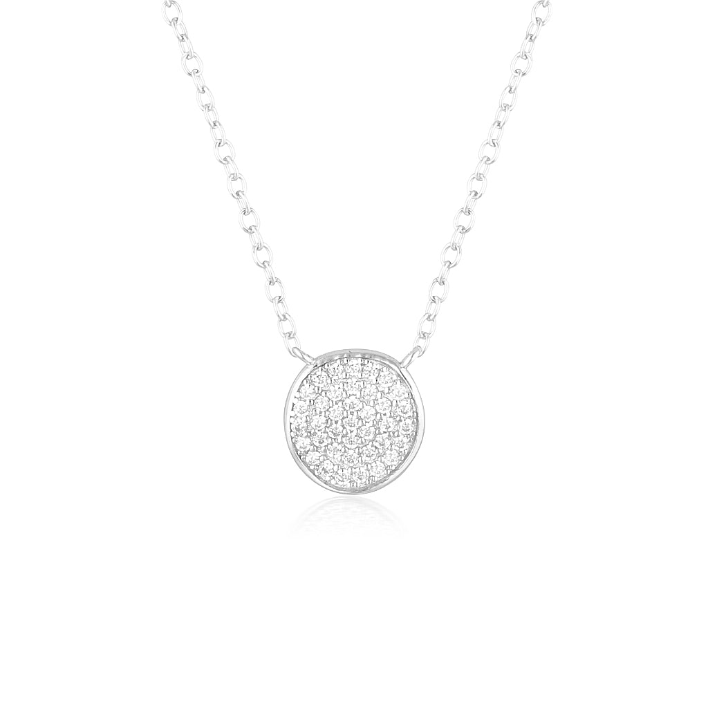 Radiant 0.2 TCW Round Lab-Grown Diamond Circle Necklace