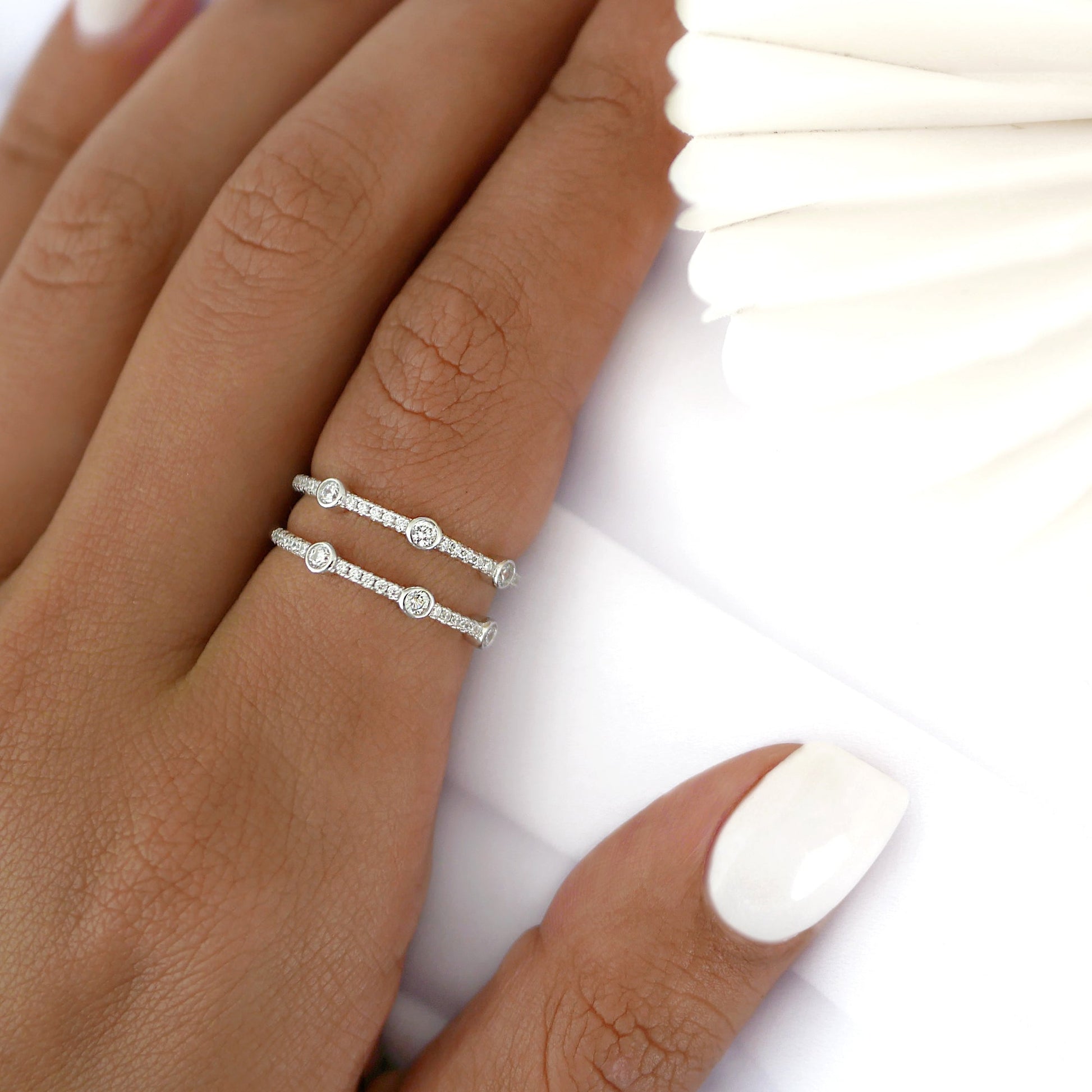 Elegant 0.20 TCW Round Lab-Grown Diamond Eternity Band 2