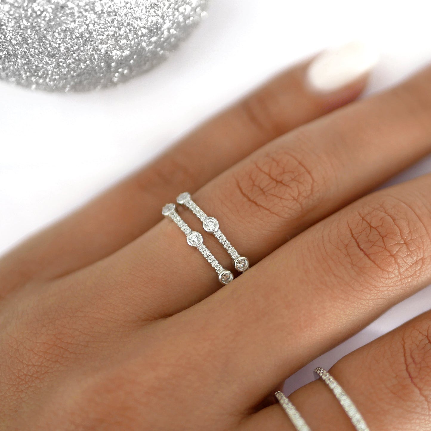 Elegant 0.20 TCW Round Lab-Grown Diamond Eternity Band 3