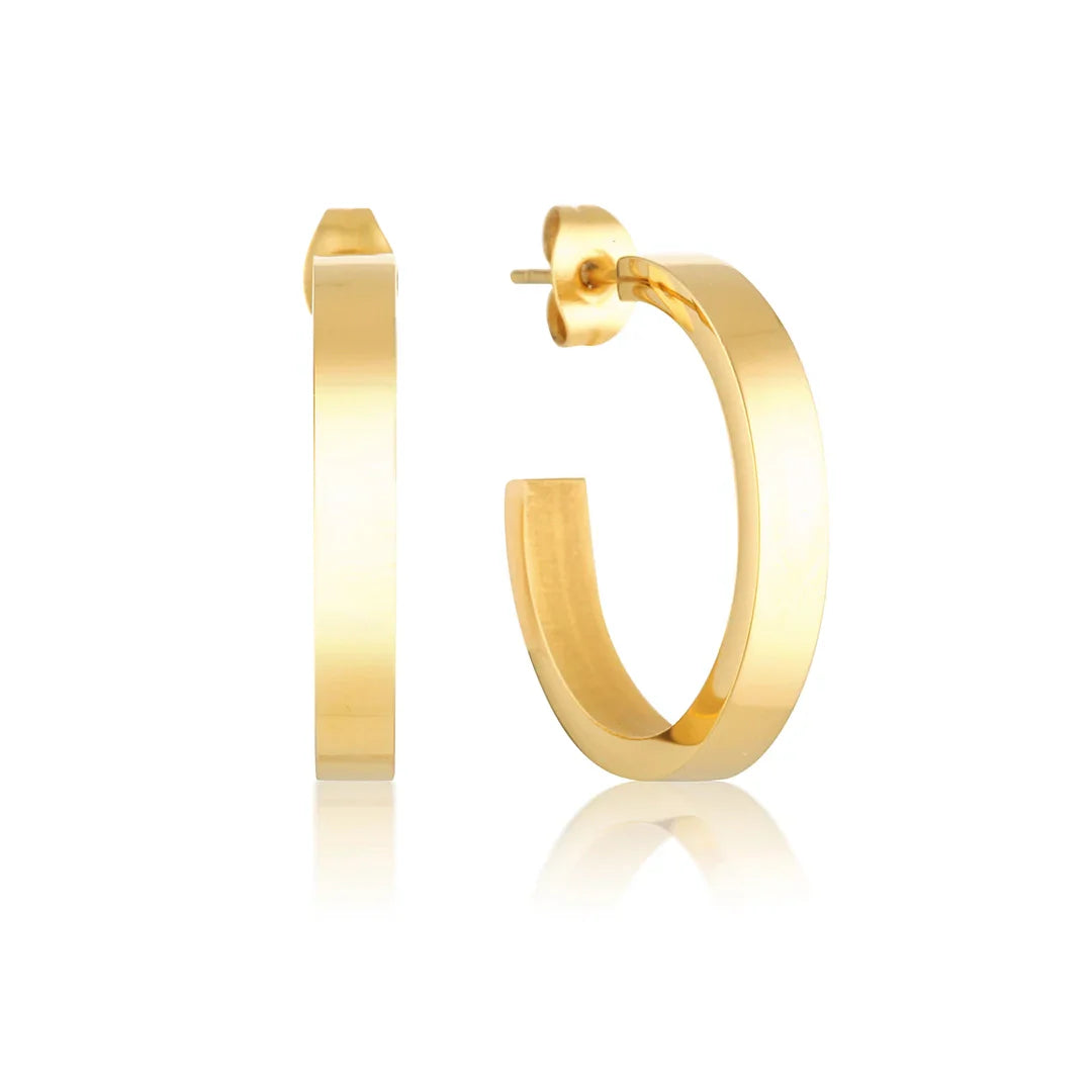 Timeless 18K Gold Hoop Earrings