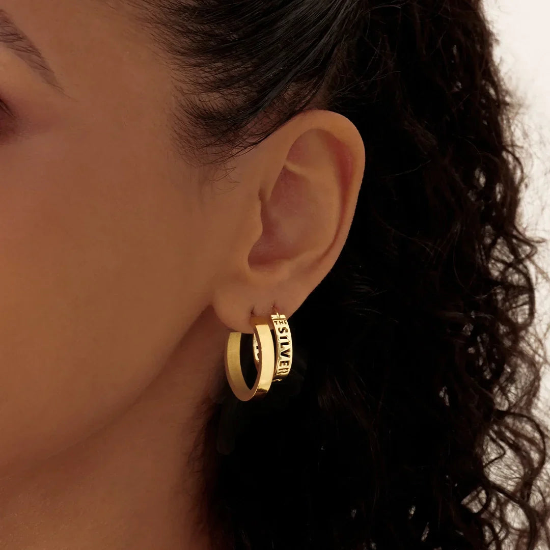 Timeless 18K Gold Hoop Earrings