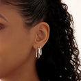 Load image into Gallery viewer, Elegant Gold Sculpted Hoop Earrings
