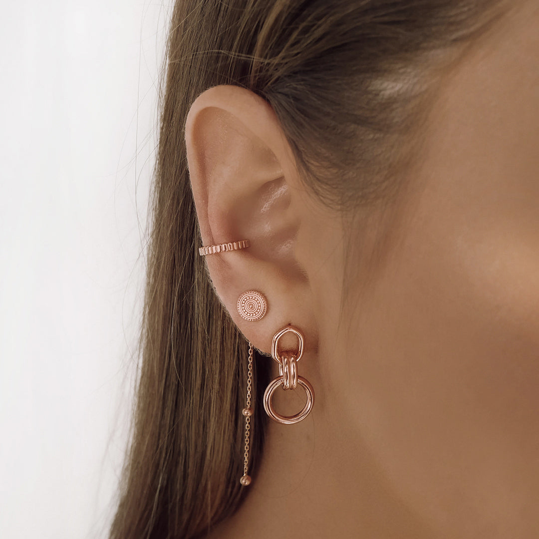 Elegant Silver Double Hoop Earrings 5