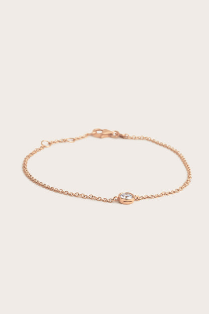 Solitaire Bezel-1.0 CT Oval Lab Grown Diamond Bracelets