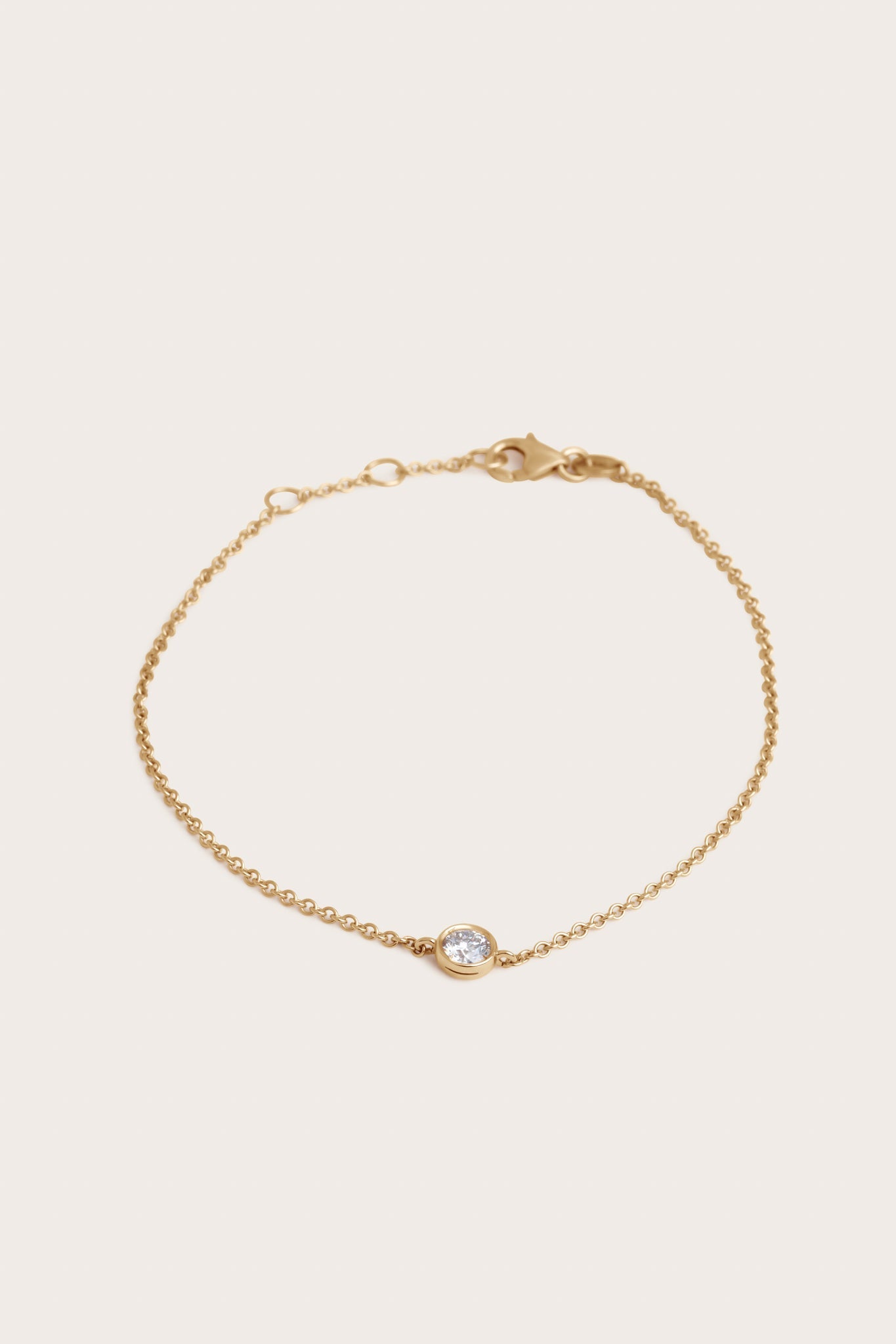 Solitaire Bezel-1.0 CT Oval Lab Grown Diamond Bracelets