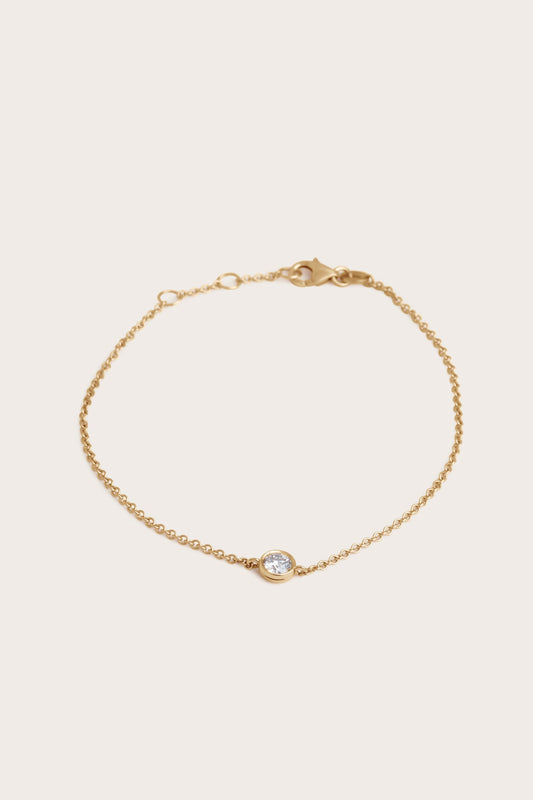 Solitaire Bezel-1.0 CT Oval Lab Grown Diamond Bracelets