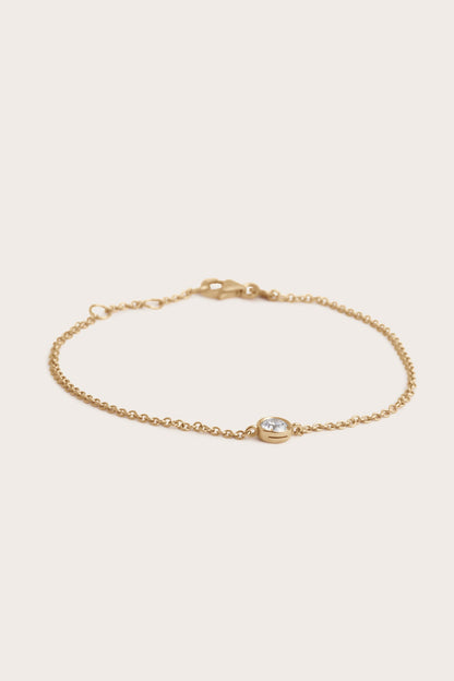 Solitaire Bezel-1.0 CT Oval Lab Grown Diamond Bracelets