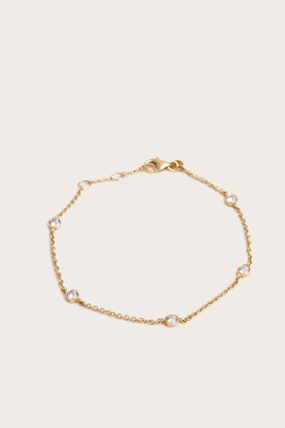 Solitaire Bezel-1.0 CT Oval Lab Grown Diamond Bracelets